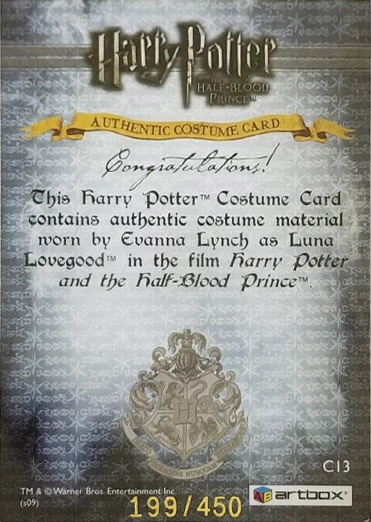 C13 - Luna Lovegood's Grey Jumper - Back