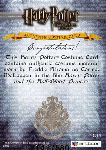 C14 - Cormac McLaggen's Jacket - Back