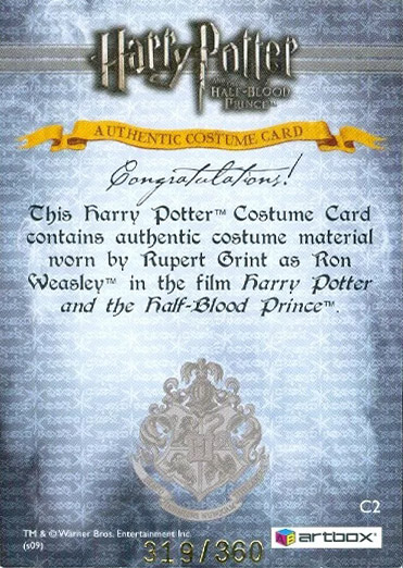 C2 - Ron Weasle's Shiort - Back