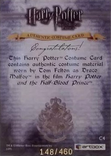 C4 - Tom Felton's Shirt - Back