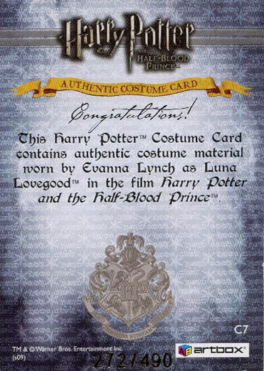 C7 - Luna Lovegood's Coat - Back