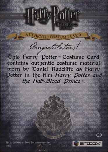 C9 - Harry Potter's Blue Shirt - Back