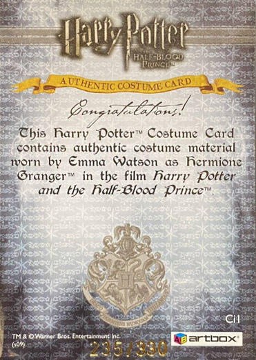 Ci1 - Hermione Granger's T-Shirt - Back