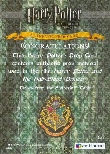 Ci2 - Dishes from the Slytherin Table - Back