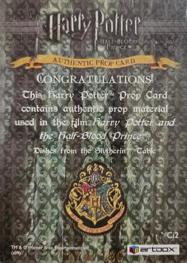 Ci2 - Dishes from the Slytherin Table - Back