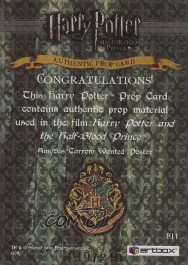 P11 - Amycus Carrow Wanted Poster - Back