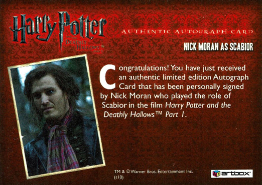 Nick Moran as Scabior - Back