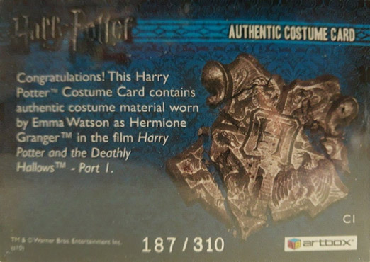 C1 - Hermione Granger's Greyblue Shirt - Back