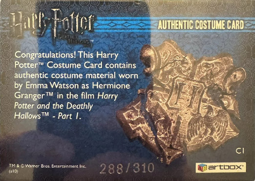 C1 - Hermione Granger's Greyblue Shirt - Back