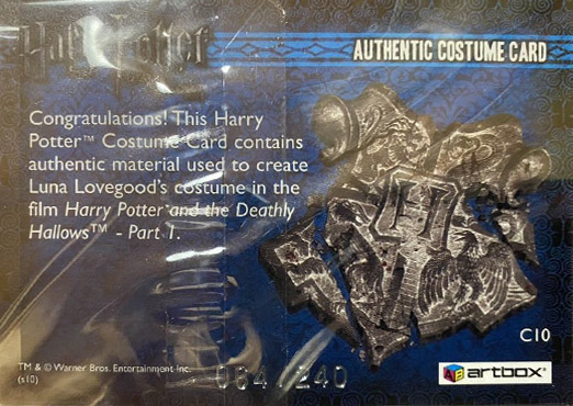 C10 - Luna Lovegood's Yellow Dress - Back