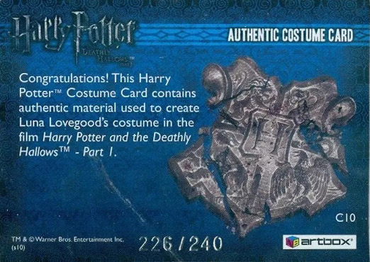 C10 - Luna Lovegood's Yellow Dress - Back