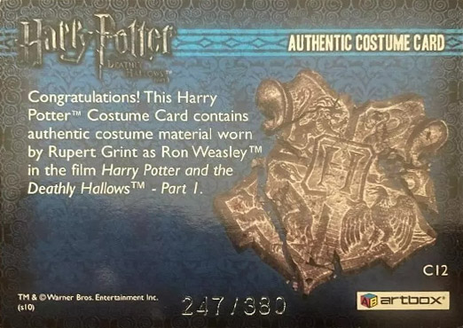 C12 - Ron Weasley's Brown Jacket - Back