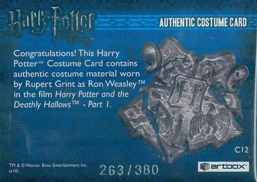 C12 - Ron Weasley's Brown Jacket - Back