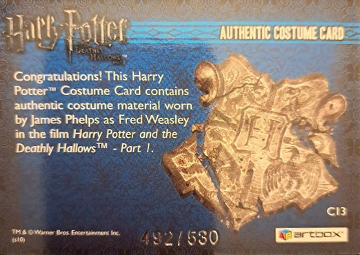 C13 - Fred Weasley's Shirt - Back