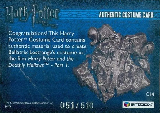 C14 - Bellatrix Lestrange's Black Costume - Back