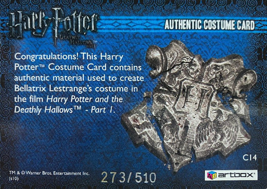 C14 - Bellatrix Lestrange's Black Costume - Back