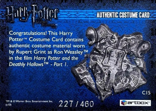 C15 - Ron Weasley's Striped Shirt - Back