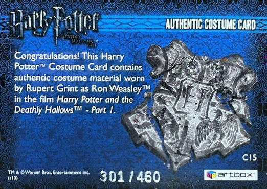 C15 - Ron Weasley's Striped Shirt - Back