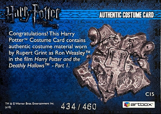 C15 - Ron Weasley's Striped Shirt - Back