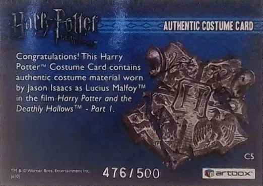 C5 - Lucius Malfoy's Suit - Back