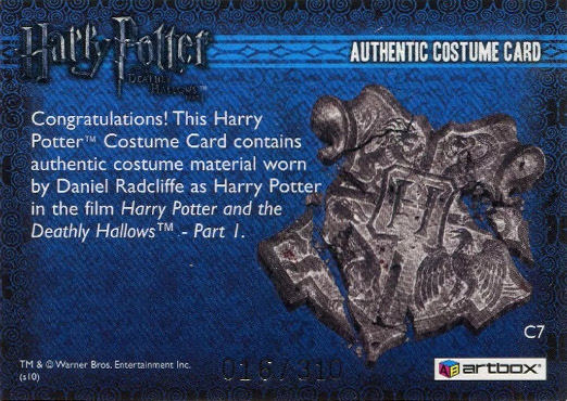 C7 - Harry Potter's Blue Shirt - Back