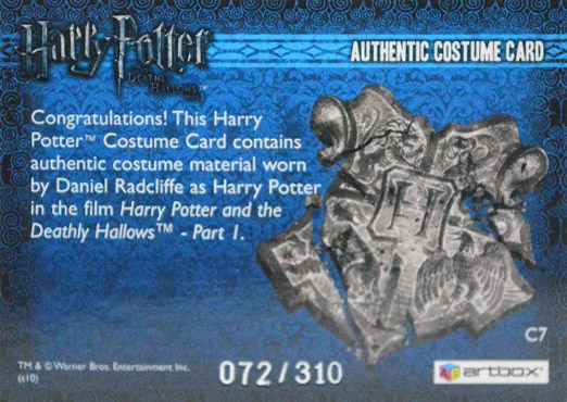 C7 - Harry Potter's Blue Shirt - Back
