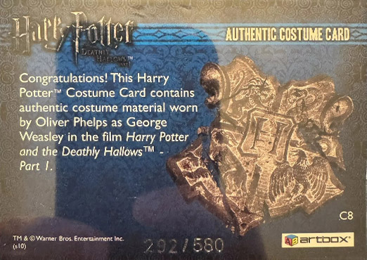 C8 - George Weasley's Shirt - Back