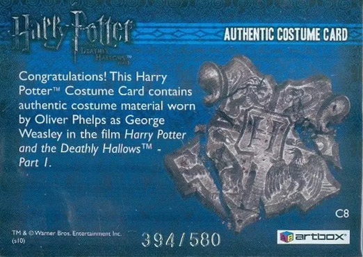 C8 - George Weasley's Shirt - Back