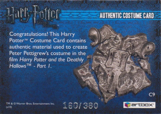 C9 - Peter Pettigrew's Costume - Back