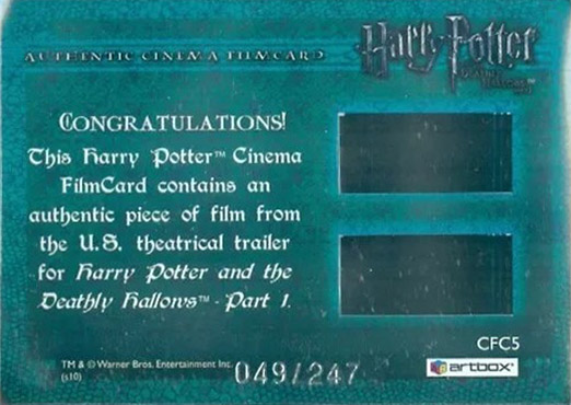 CFC5 - Harry in Graveyard - Back