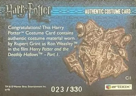 Ci1 - Ron Weasley's Checked Shirt - Back