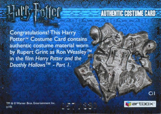 Ci1 - Ron Weasley's Checked Shirt - Back