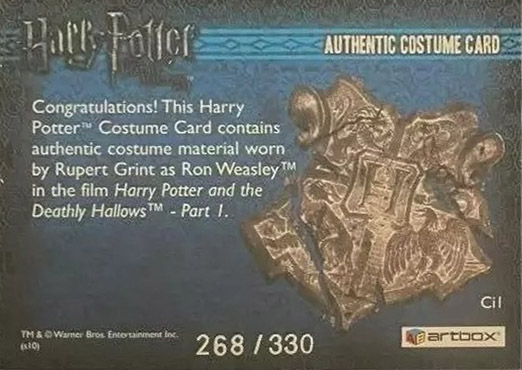 Ci1 - Ron Weasley's Checked Shirt - Back