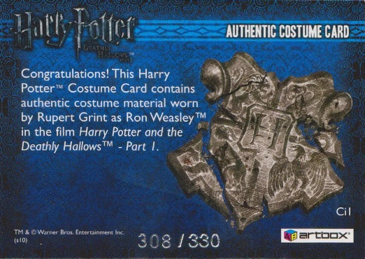 Ci1 - Ron Weasley's Checked Shirt - Back