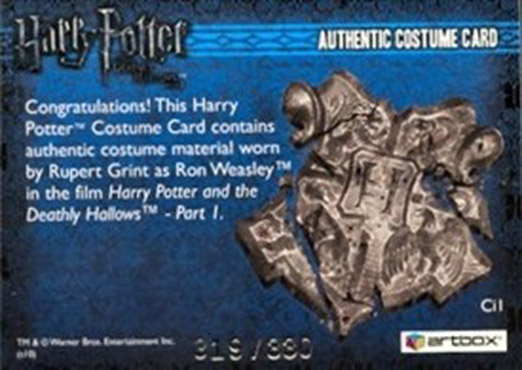 Ci1 - Ron Weasley's Checked Shirt - Back