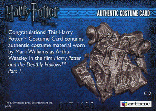 Ci2 - Arthur Weasley's Costume - Back