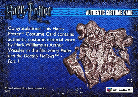 Ci2 - Arthur Weasley's Costume - Back