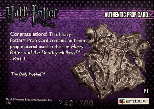 P1 - The Daily Prophet - Back