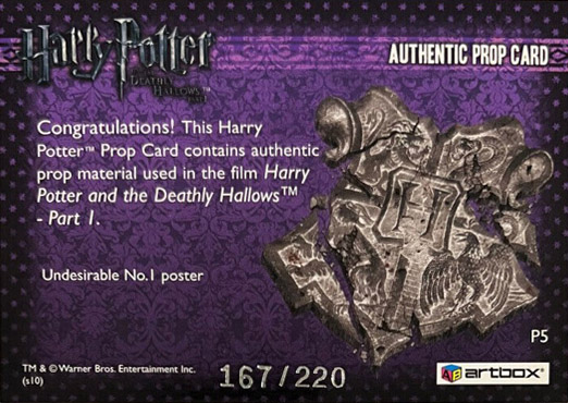 P5 - Undesirable No.1 Poster - Back