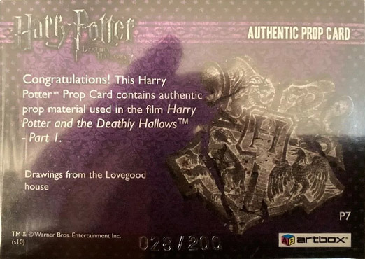 P7 - Drawings from the Lovegood House - Back