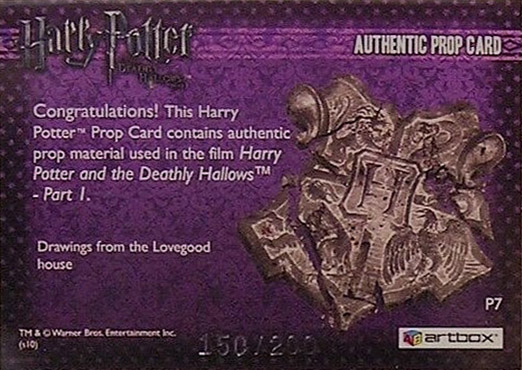 P7 - Drawings from the Lovegood House - Back