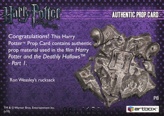 P8 - Ron Weasley's Rucksack - Back