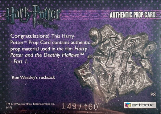 P8 - Ron Weasley's Rucksack - Back