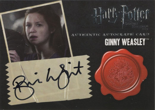 Bonnie Wright as Ginney Weasley - Front