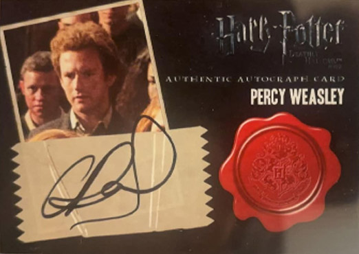 Chris Rankin as Percy Weasley - Front