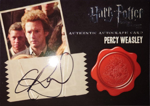 Chris Rankin as Percy Weasley - Front