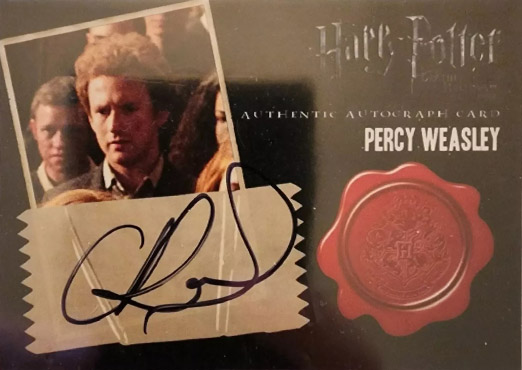 Chris Rankin as Percy Weasley - Front