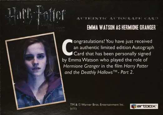 Emma Watson as Hermine Granger - Back