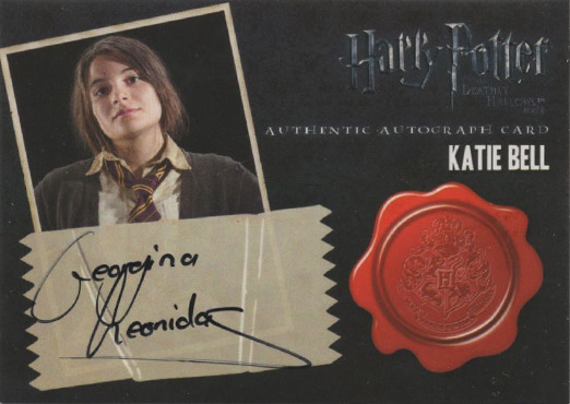 Georgina Leonidas as Katie Bell - Front