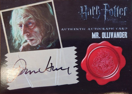 John Hurt as Olivander - Front